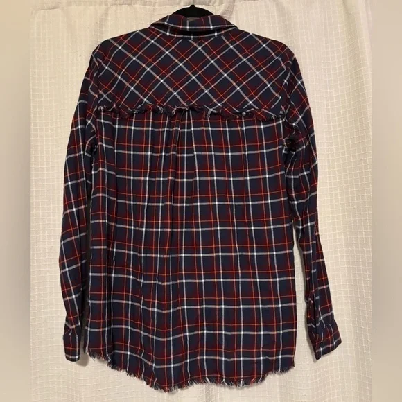 Splendid Marguerite Plaid flannel shirt buttoned - Picture 2 of 5